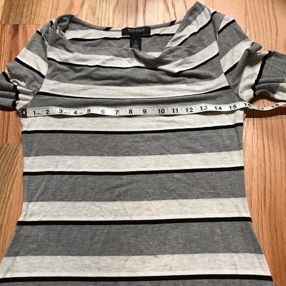 White House Black Market longer line striped top tunic size XS - Picture 3 of 6